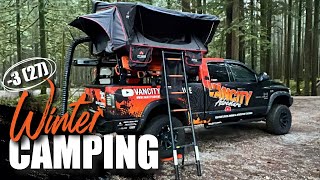 -3°c Winter Camping In The Mountains In Our...