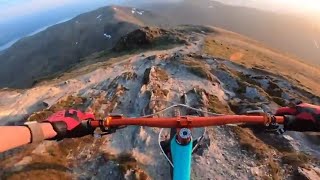 sunset mtb mountain descent