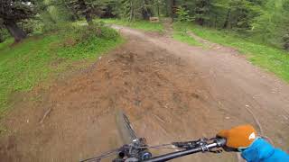 Steep, technical black runs at Livigno...