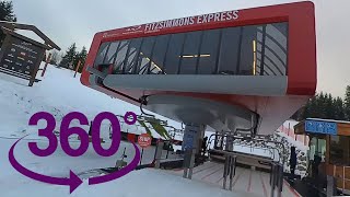 360 Degree Ride up the NEW Fitzsimmons Express...
