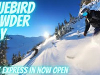 BlueBird Powder Day on the Now Open Peak...