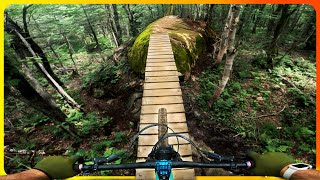 Riding Chunky Tech Trails at Sentiers Du Moulin