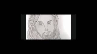 My Guitar  Solo and my Son drawing of Jesus ❤️