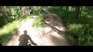 Riding Yellow Bird trail at Brazos River Park...