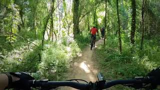 MTB at Brazos River Park riding the Tower Run...