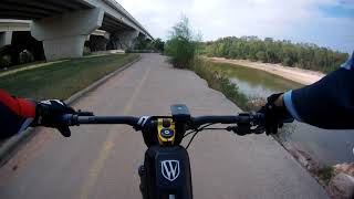 Riding on the Roller-coaster trails Brazos...