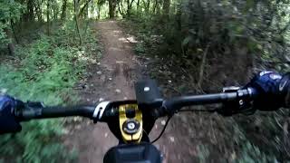 RIDING MTB AT BRAZOS RIVER NATIONAL PARK TEXAS...