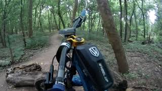 Riding MTB A NEW TRAIL WET AND RAINY MEMORIAL...