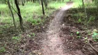 Muddy trail ride this morning mountain biking...