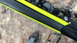 I got my mountain bike stuck in the mud