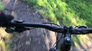 Mountain biking early morning at Cullinan Park...