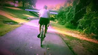 MTB morning ride following road bike team!