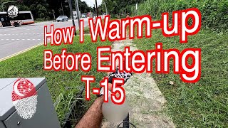 How I Warm-Up Before Entering T-15 #maxxistire...