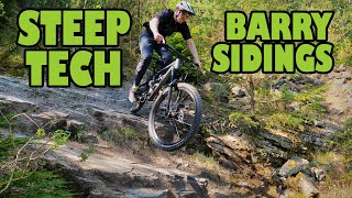 RIDING CRAZY TRACKS AT BARRY SIDINGS - STEEP...