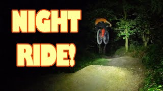 CRAZY EMTB NIGHT RIDE! EXPOSURE LIGHTS &...