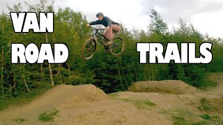 VAN ROAD TRAILS - FIRST TIME TRYING DIRT JUMPS