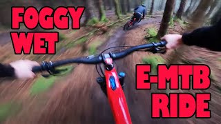 FOGGY, WET EMTB RIDE - SPECIALIZED TURBO LEVO...