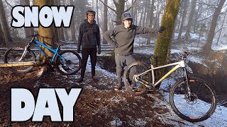 SNOW DAY ON THE HARDTAILS - LOCAL MTB LAPS