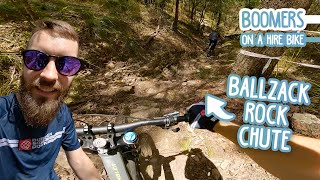 Blasting Ballzack on a Burly Boomer's Bike...