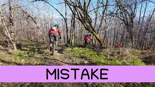 MTB Montesenario 13.01.2024 sentiero Mistake