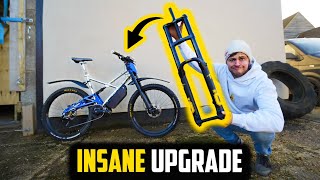 NEW DOWNHILL SUSPENSION TRANSFORMED THE DIY E...