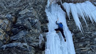 Ice Climbing - Two Laps, Top Rope on Route #1...