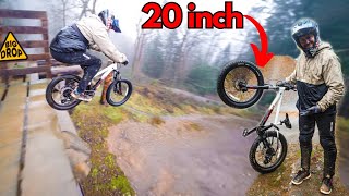 KIDS Bike VS BIGGEST BIKEPARK JUMPS in the UK!