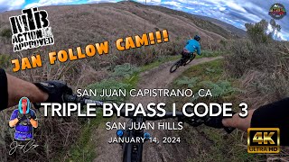 MTB Riding Triple Bypass and Code Three, San...