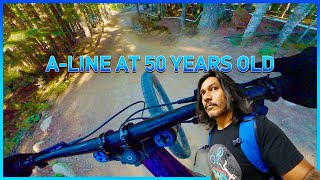 50 Year Old Bengali Rides Whistler's A-Line.