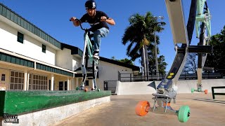 We Put Skateboard Wheels On The PoGo Bike!