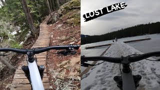 Winter in WHISTLER? Riding in LOST LAKE - POV