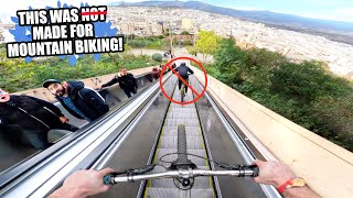 MOUNTAIN BIKING ON SKETCHY STUFF THAT...