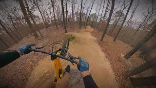Top to bottom run on DH5 at Lake Leatherwood