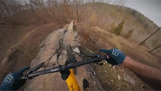 Top to bottom run on DH3 at Lake Leatherwood