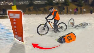 Discesa fuori controllo sulla neve