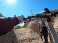Riding Sidewinder Trail at Brown's Ranch