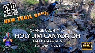 MTB Riding Holy Jim Canyon DH, in the Santa...