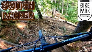 SWITCH BACKER TRAIL IN SCOTT BIKE PARK...