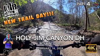 MTB Riding Holy Jim Canyon DH, in the Santa...