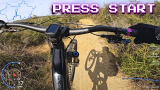 Mountain Biking Open World Video Game in Real Life