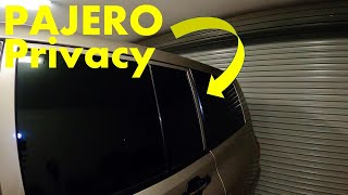 Pajero window blackout screens