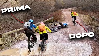 Giro in E-bike e cadute ridicole