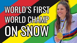World's first MTB snow world champ