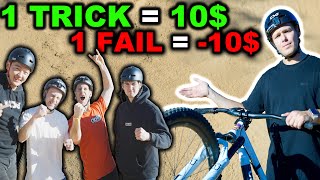 Epic $10 TRICK CHALLENGE | Max vs 4 Pro Riders...