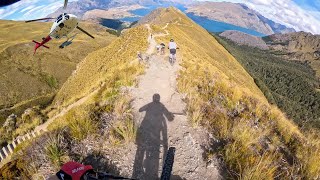 INSANE HELI BIKING DOWN A FULL MOUNTAIN RIDGE...