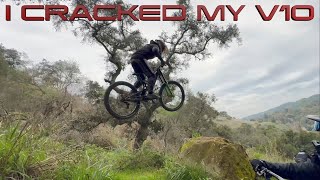 I Cracked my Brand New Santa Cruz V10! Shuttle...