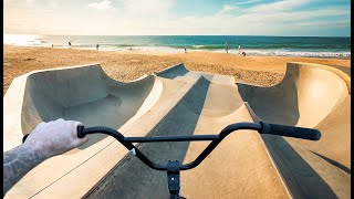 BMX RIDING ON THE BEACH