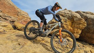First ride on the new bikes (Ari Nebo Peak)