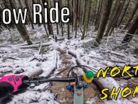 Riding Insane Single Track In The Snow And...