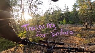Beginner rider tries a black trail